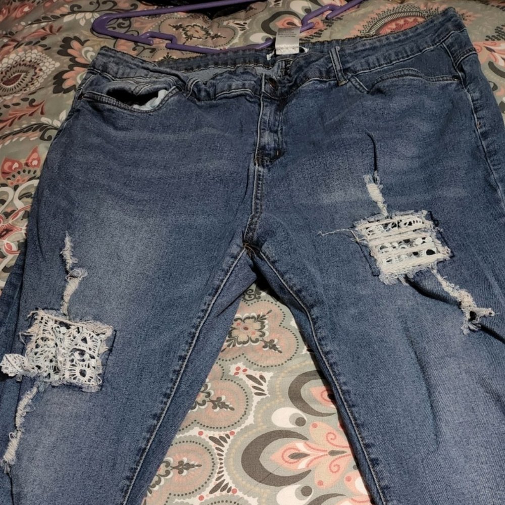 Light Used Very Cute!! Stretchy, Skinny Plus Size 22w Jeans